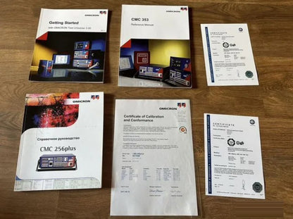 OMICRON CMC 256 plus Relay Test Set & Substation Calibrator - Complete Kit with Manuals & Cables